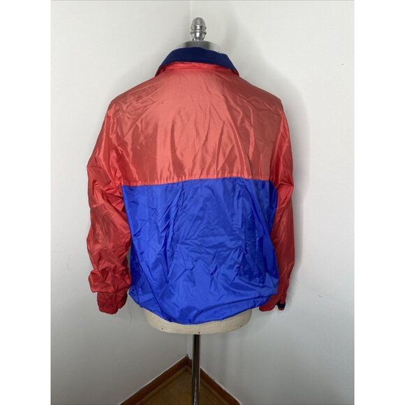 Patagonia Jacket Mens Size Large Blue Red Rain Windbreaker Light Weight Lined - Picture 7 of 10